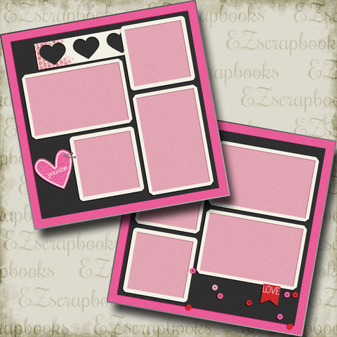 You + Me - 5238 - EZscrapbooks Scrapbook Layouts love, Love - Valentine