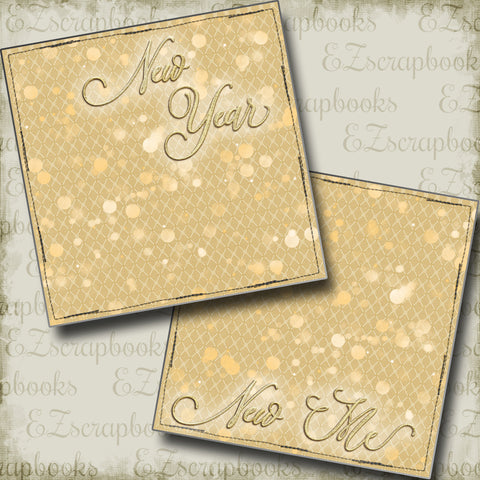 New Year New Me NPM - 5243 - EZscrapbooks Scrapbook Layouts New Year's