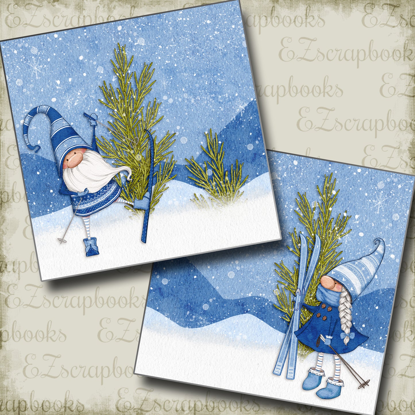 Gnomes in Snow NPM - 5761