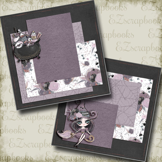 Cute Gothic Witch NPM - 5013 - EZscrapbooks Scrapbook Layouts Halloween