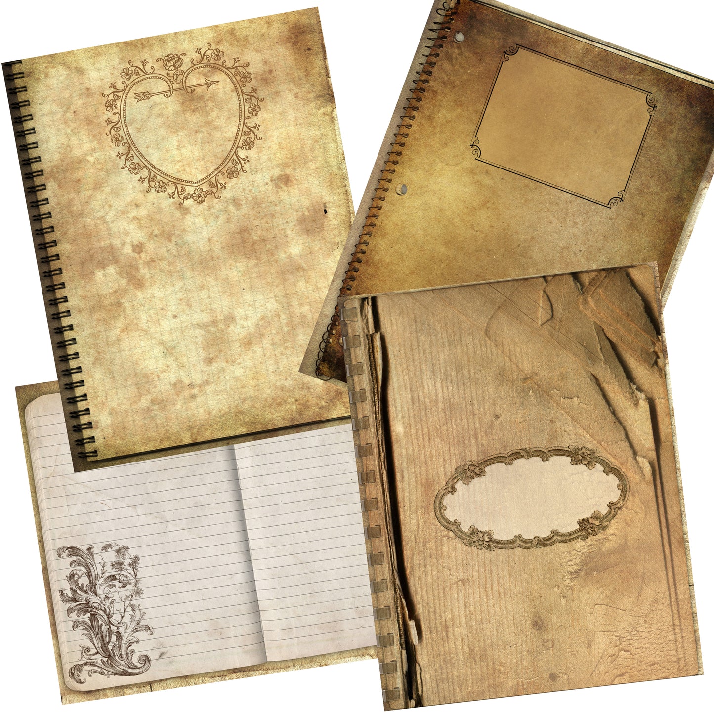 Notebook Journal Paper Pack - 7063 - EZscrapbooks Scrapbook Layouts Journals