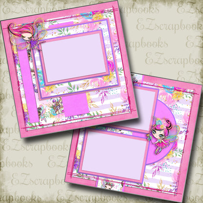 Fairy Princesses - 5040 - EZscrapbooks Scrapbook Layouts Girls, Other