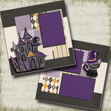 Black Cat & Castle - 5054 - EZscrapbooks Scrapbook Layouts Halloween