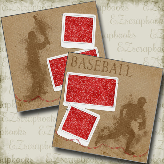 Baseball - 4352 - EZscrapbooks Scrapbook Layouts baseball, Sports
