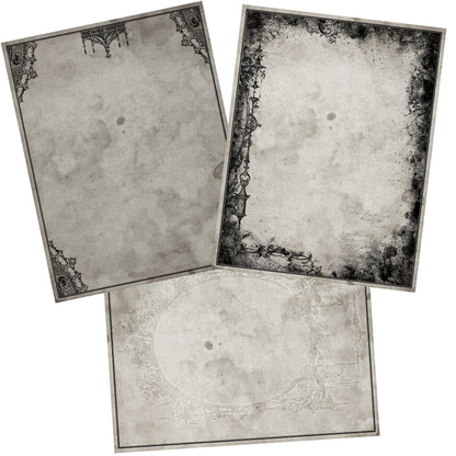 Gothic Stationary Journal Paper Pack - 7056 - EZscrapbooks Scrapbook Layouts Journals