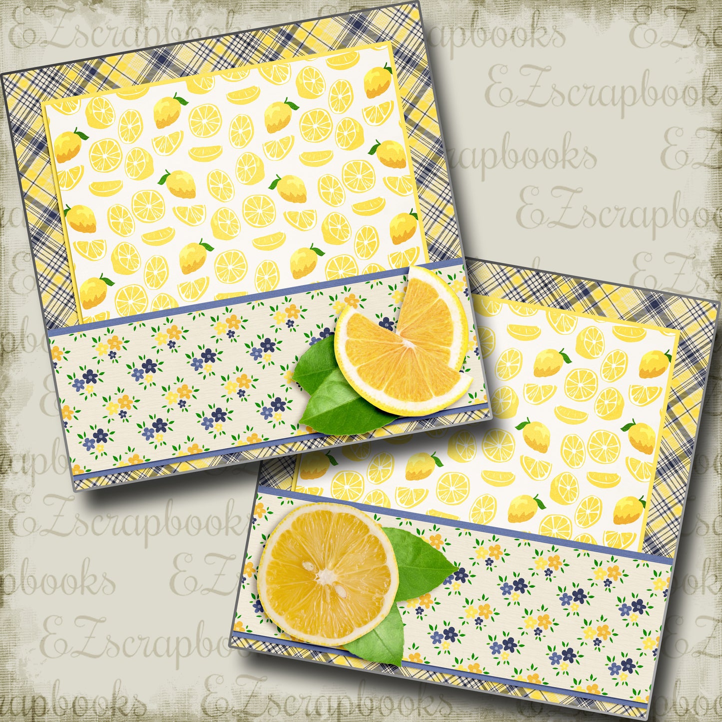 When Life Gives Lemons NPM - 5325 - EZscrapbooks Scrapbook Layouts Foods, Summer