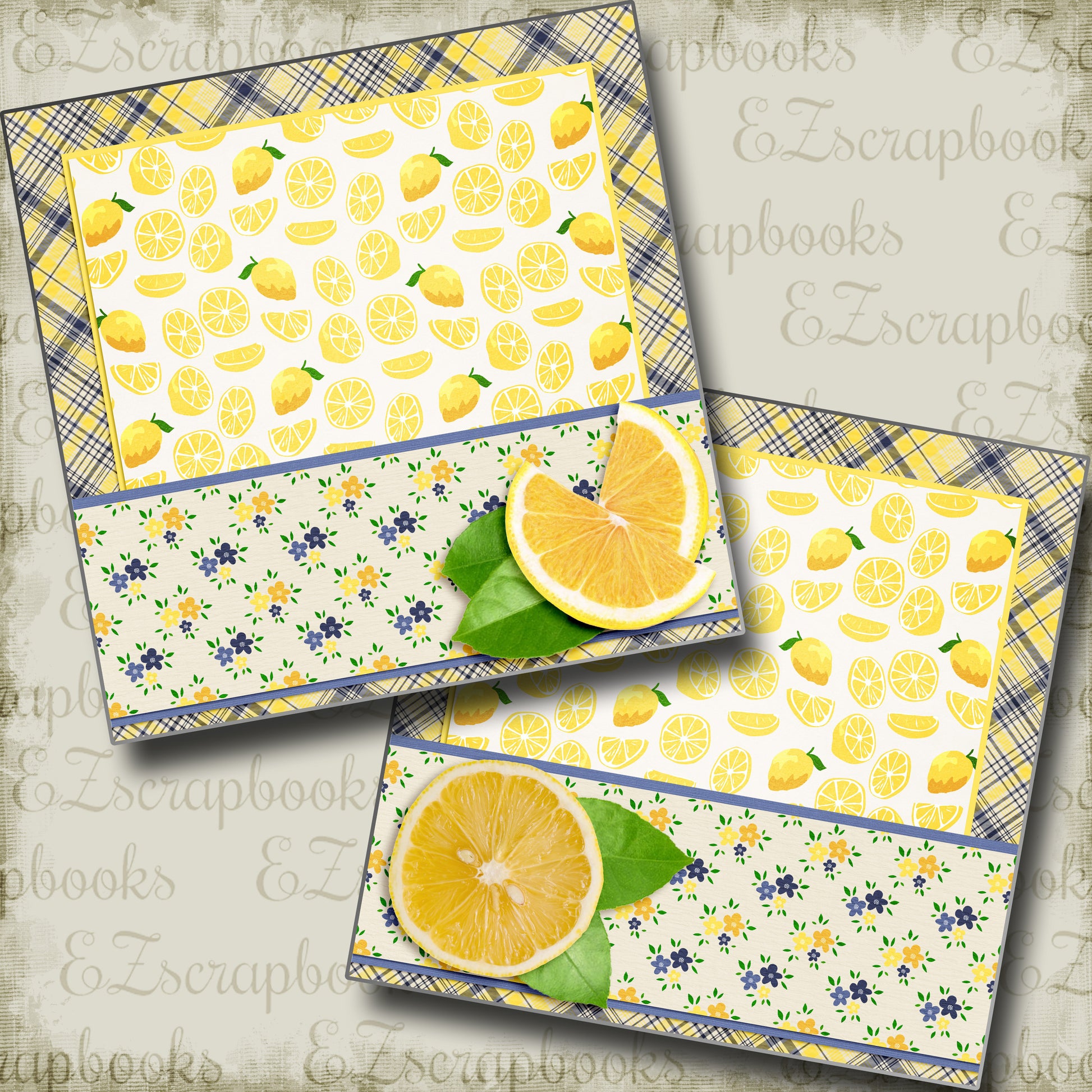 When Life Gives Lemons NPM - 5325 - EZscrapbooks Scrapbook Layouts Foods, Summer