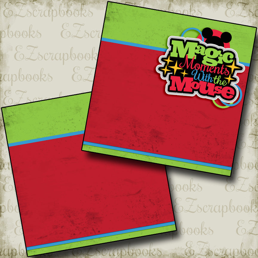 Magical Moments with the Mouse NPM - 2964 - EZscrapbooks Scrapbook Layouts Disney
