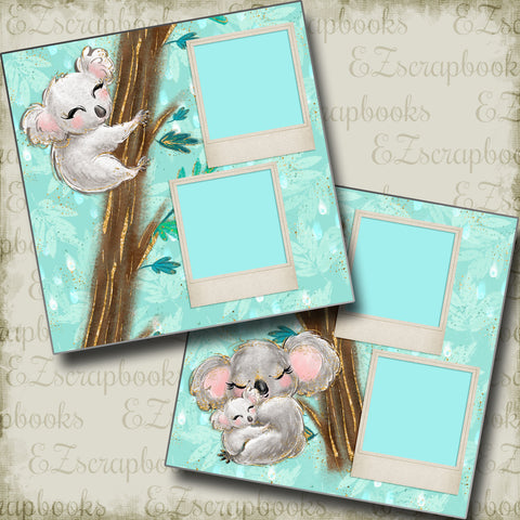 Koala Mama - 5026 - EZscrapbooks Scrapbook Layouts Baby, Baby / Bridal Shower, Pregnancy