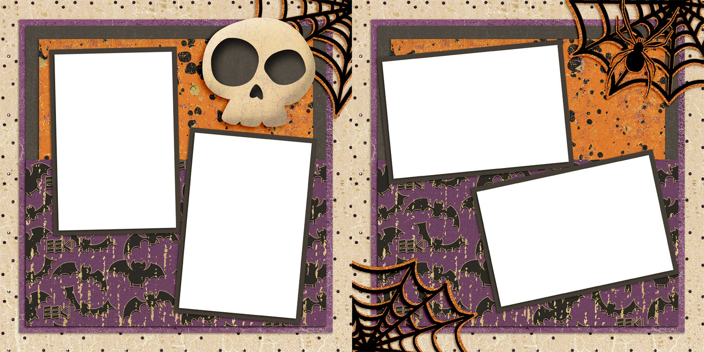 Halloween Hoots EZ Quick Pages -  Digital Bundle - 10 Digital Scrapbook Pages - INSTANT DOWNLOAD