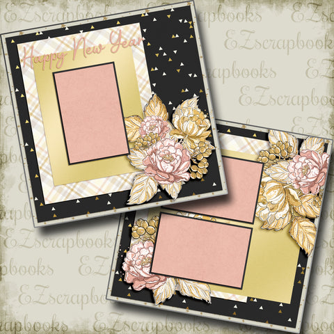 JANUARY 2 Premade Scrapbook Pages EZ Layout 356 