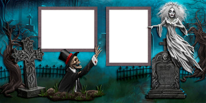 Halloween Haunts EZ Quick Pages -  Digital Bundle - 10 Digital Scrapbook Pages - INSTANT DOWNLOAD