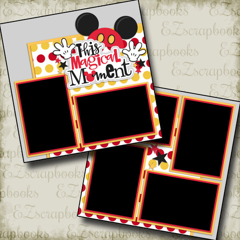 This Magical Moment Red - 2233 - EZscrapbooks Scrapbook Layouts Disney