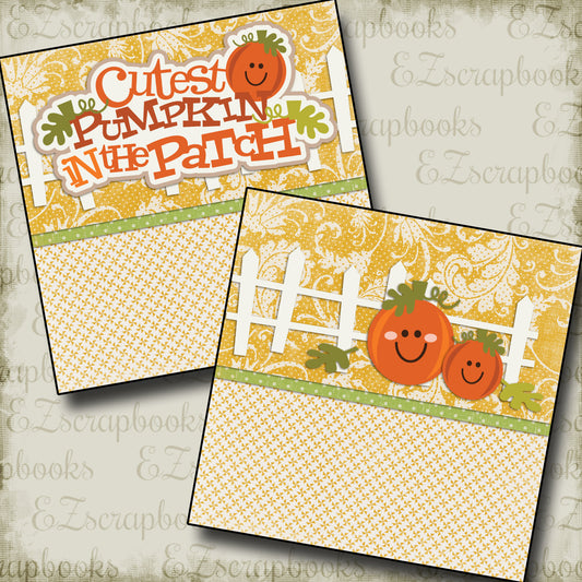 Cutest Pumpkin in the Patch NPM - 2299 - EZscrapbooks Scrapbook Layouts Fall - Autumn