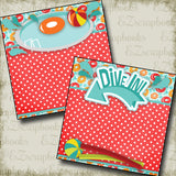 Dive In NPM - 2315 - EZscrapbooks Scrapbook Layouts Beach - Tropical, Summer, Swimming - Pool