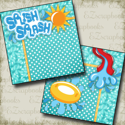 Splish Splash NPM - 2325 - EZscrapbooks Scrapbook Layouts Beach - Tropical, Swimming - Pool