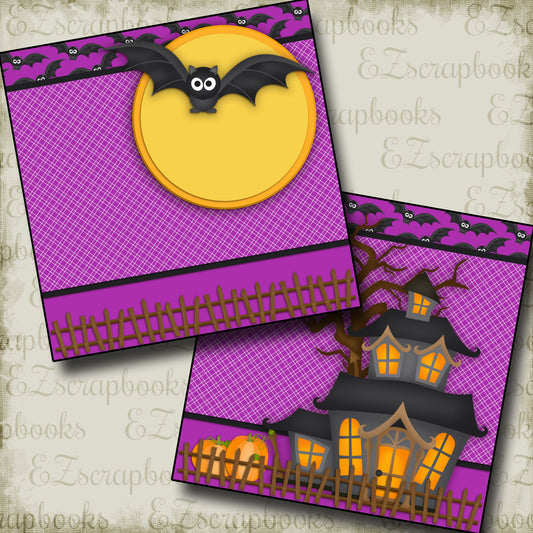 Spookhouse NPM - 2341 - EZscrapbooks Scrapbook Layouts Halloween