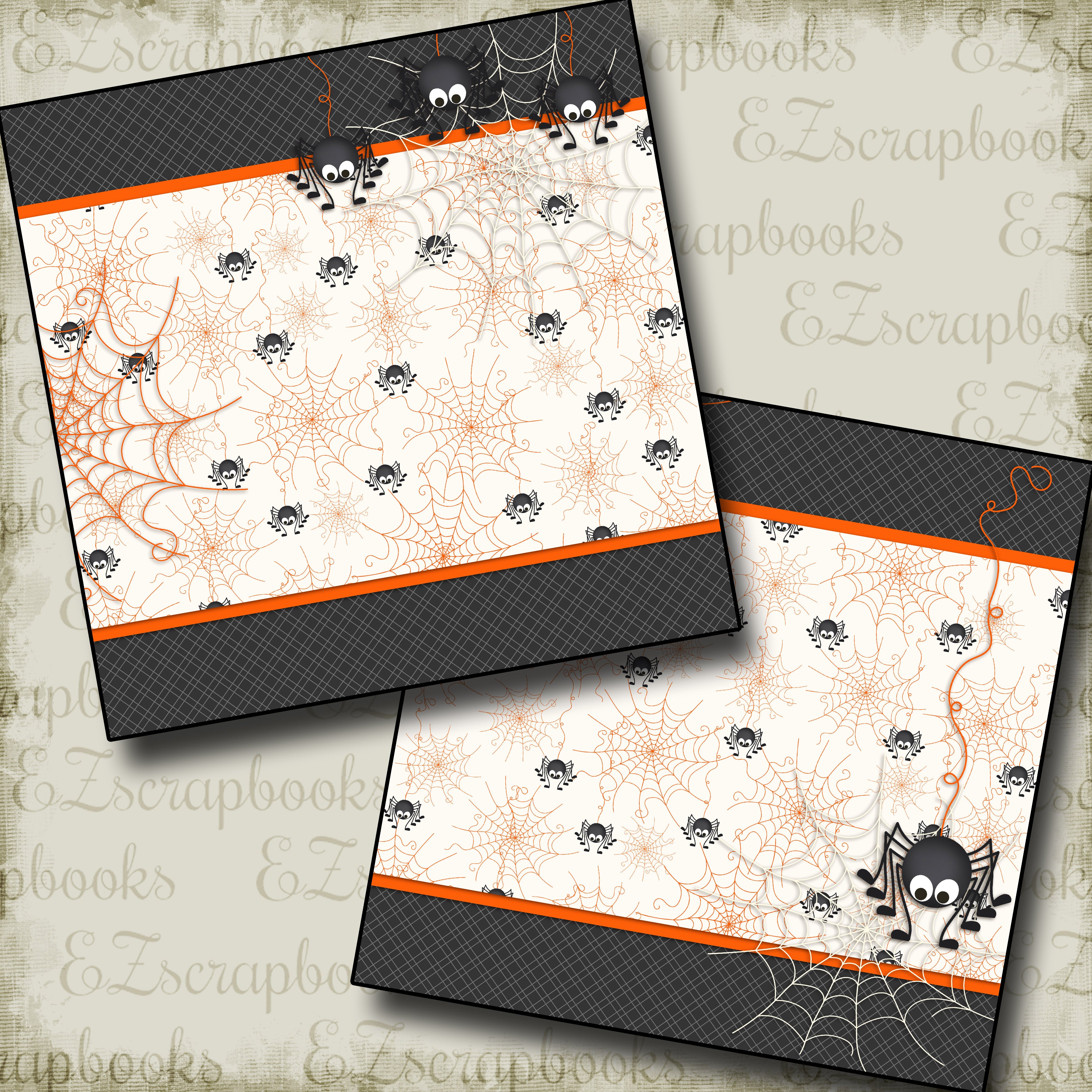 Spiders NPM - 2386 - EZscrapbooks Scrapbook Layouts Halloween