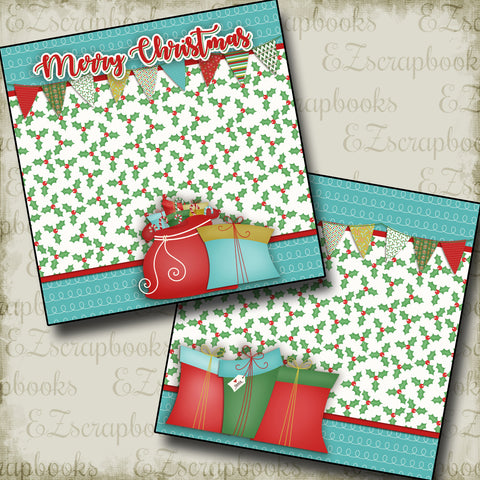 Merry Christmas NPM - 2396 - EZscrapbooks Scrapbook Layouts Christmas