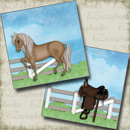 Horse Life NPM - 4075 - EZscrapbooks Scrapbook Layouts Horses