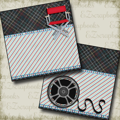 Movie Time NPM - 2477 - EZscrapbooks Scrapbook Layouts Family, Other