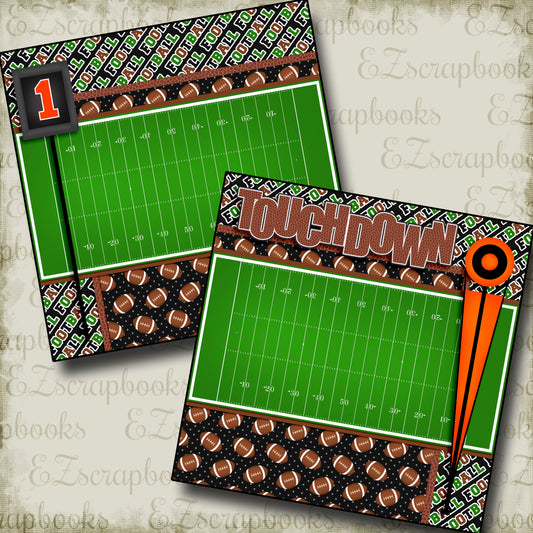 Touchdown NPM - 2529 - EZscrapbooks Scrapbook Layouts Sports