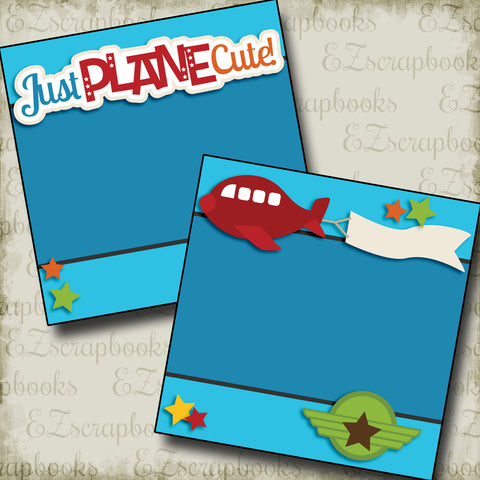Just Plane Cute NPM - 2557 - EZscrapbooks Scrapbook Layouts Baby - Toddler, Boys