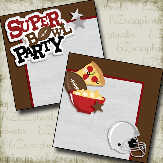 Superbowl Party NPM - 2581 - EZscrapbooks Scrapbook Layouts football, Sports