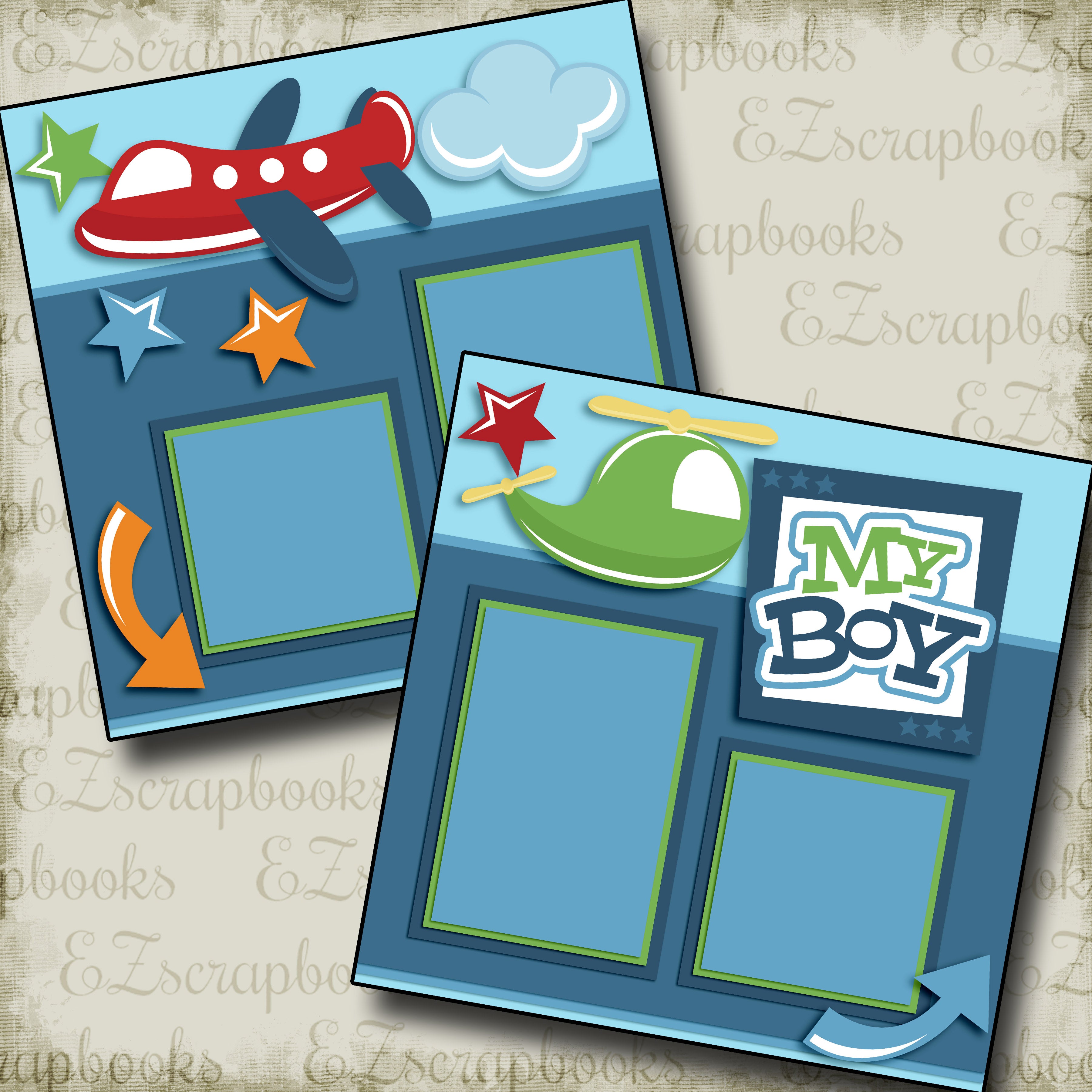 My Boy - 2588 - EZscrapbooks Scrapbook Layouts Baby - Toddler, Boys