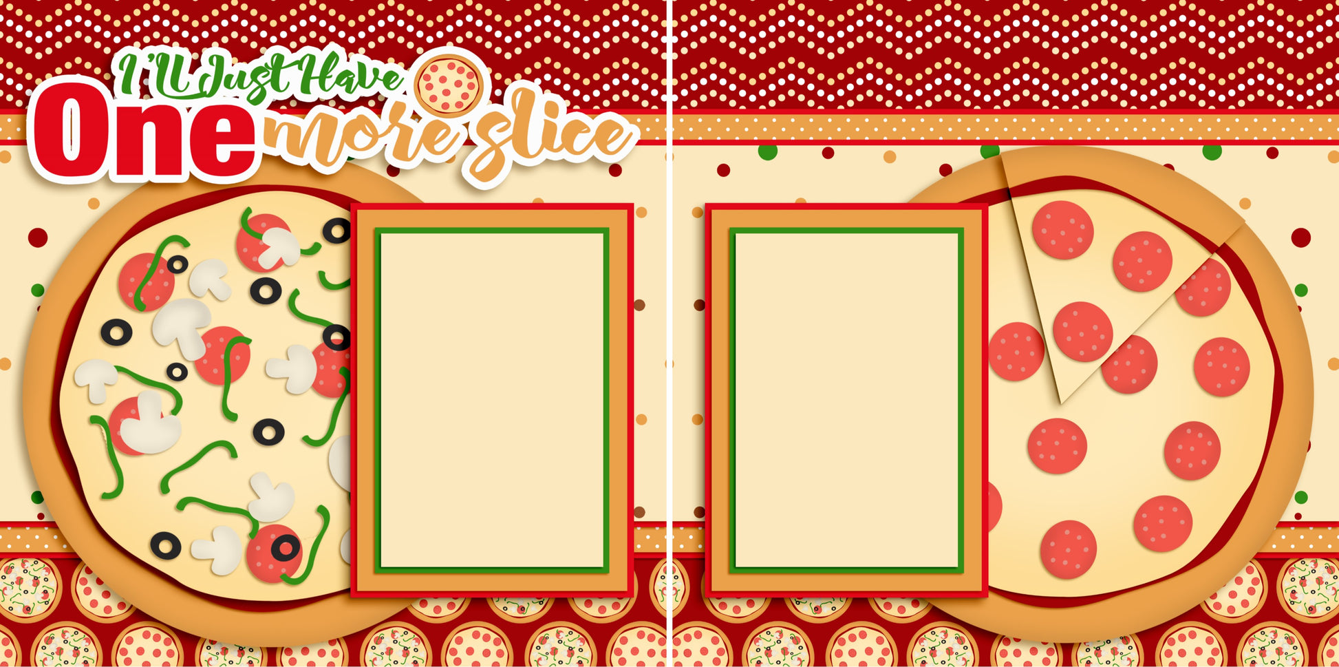 One More Slice - 2690 - EZscrapbooks Scrapbook Layouts Foods