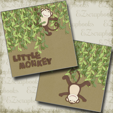 Little Monkey NPM - 4475 - EZscrapbooks Scrapbook Layouts Animals, Baby - Toddler, Disney