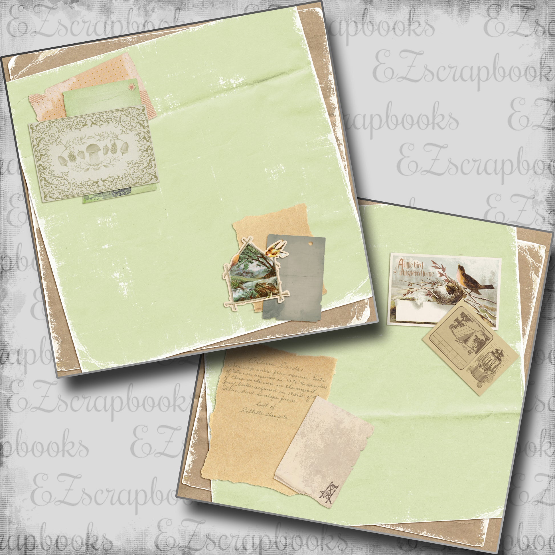 Forest Garden NPM - 5503 - EZscrapbooks Scrapbook Layouts Farm - Garden, Spring