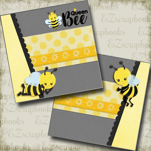 Queen Bee NPM - 4901 - EZscrapbooks Scrapbook Layouts Summer