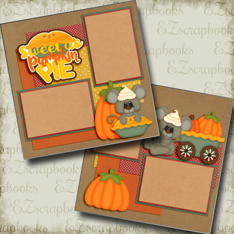 Sweet as Pumpkin Pie - 4942 - EZscrapbooks Scrapbook Layouts Fall - Autumn
