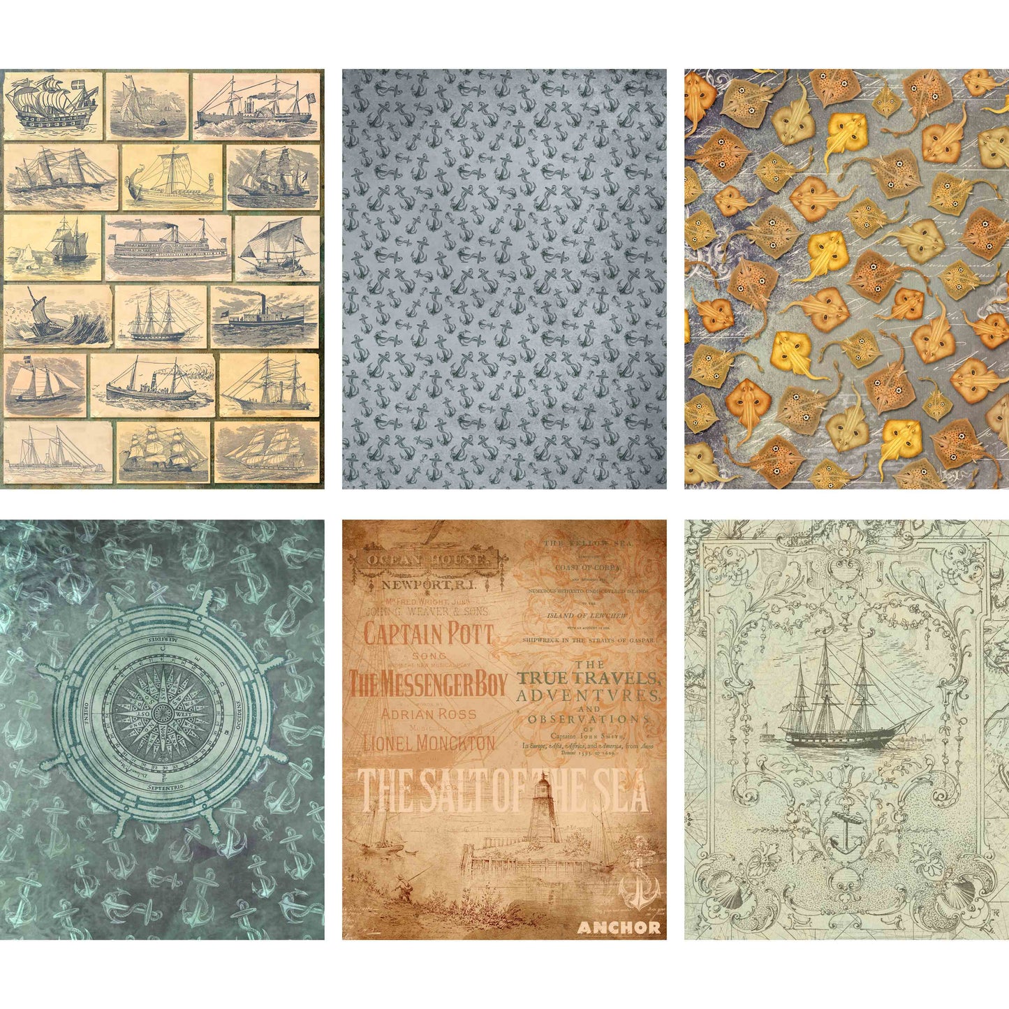 Nautical Impressions Paper Pack - 7554