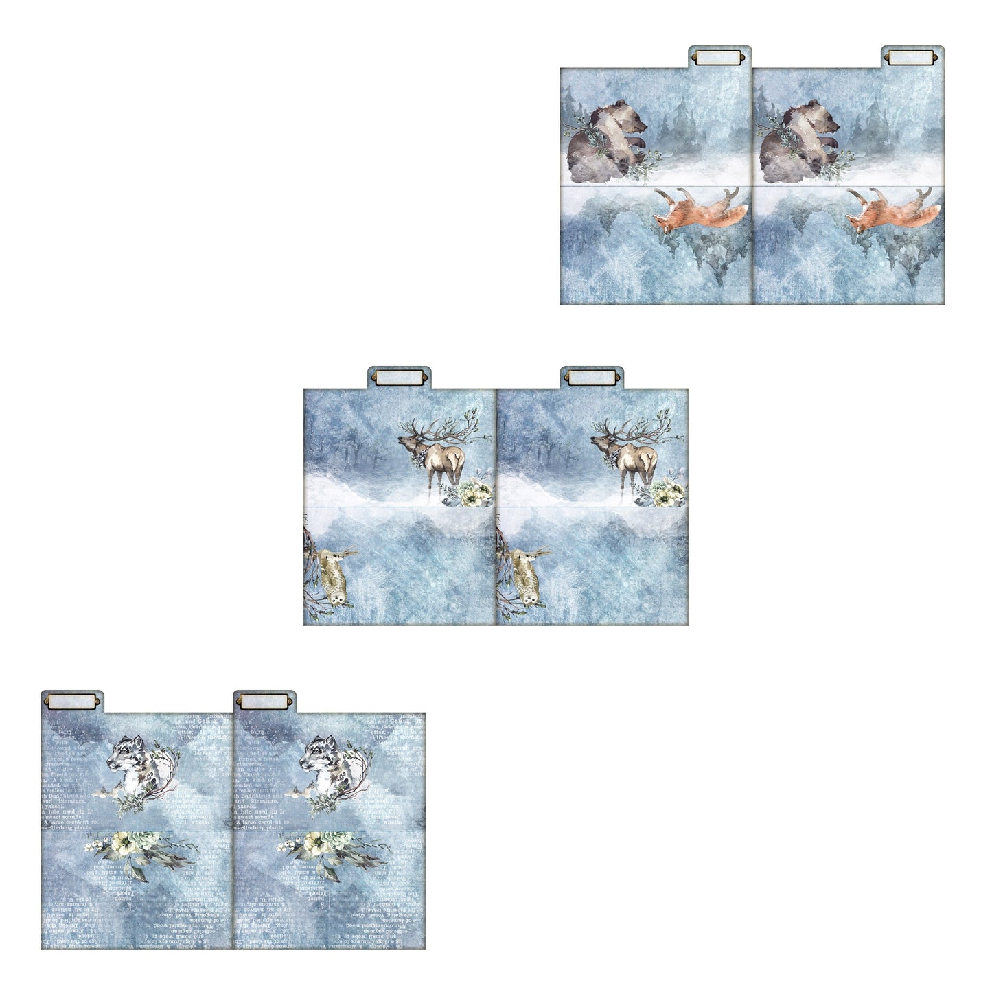 Winter Animals File Folders & Pockets - 7631