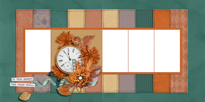 Autumn Time EZ Quick Pages -  Digital Bundle - 10 Digital Scrapbook Pages - INSTANT DOWNLOAD