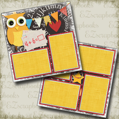 Math Owl - 4310 - EZscrapbooks Scrapbook Layouts School