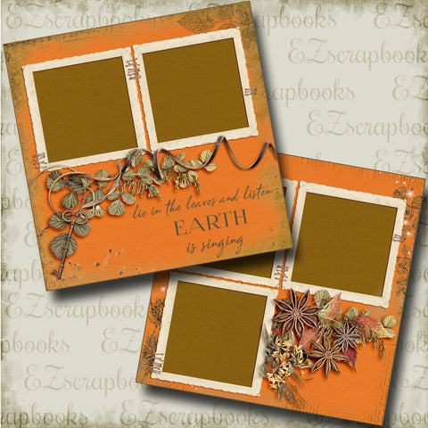 Earth is Singing - 3600 - EZscrapbooks Scrapbook Layouts Fall - Autumn