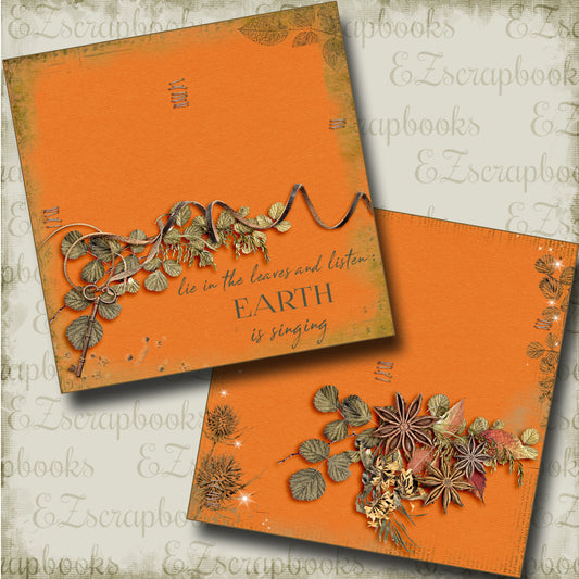 Earth is Singing NPM - 3601 - EZscrapbooks Scrapbook Layouts Fall - Autumn