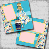 Escape Girl Blonde - 5462 - EZscrapbooks Scrapbook Layouts Beach - Tropical, cruise, Vacation