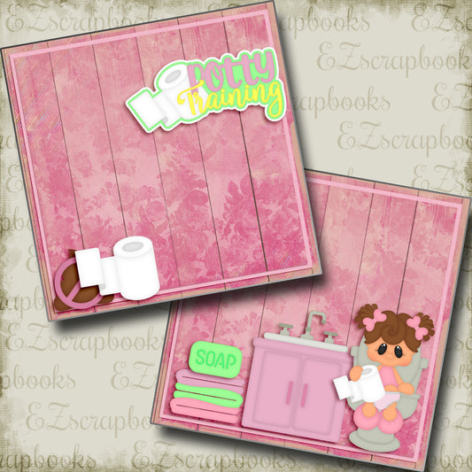 Potty Training Girl NPM - 4947 - EZscrapbooks Scrapbook Layouts Baby, Baby/Toddler