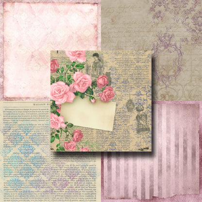 French Ephemera - Paper Pack - 8155