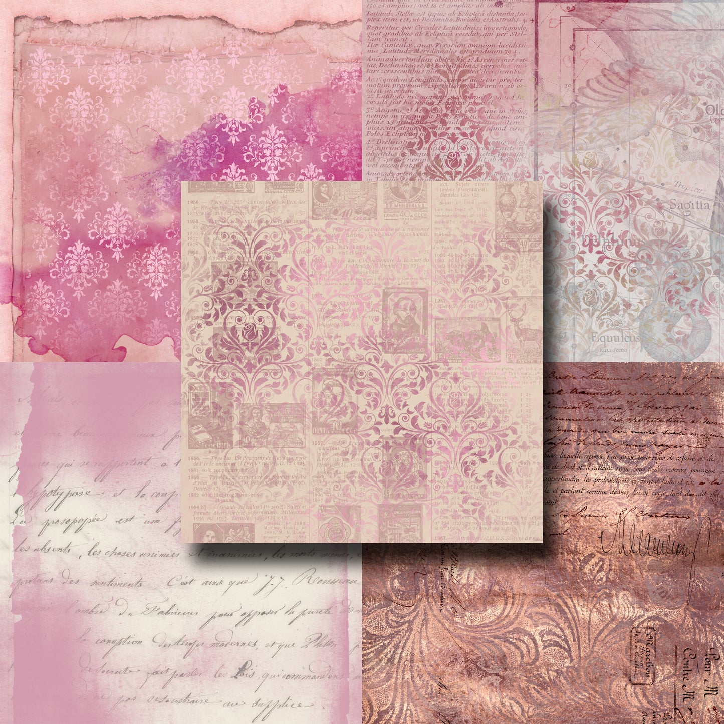 Pink Ephemera 1 - Paper Pack - 8163