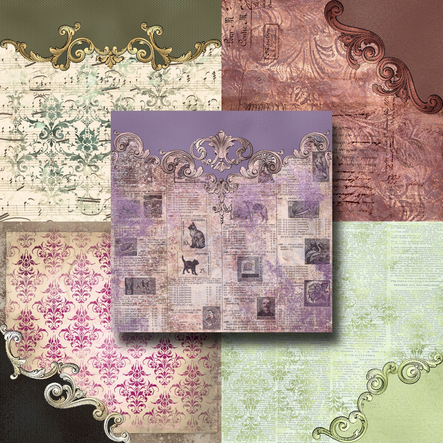 Ornate Ephemera - Paper Pack - 8161