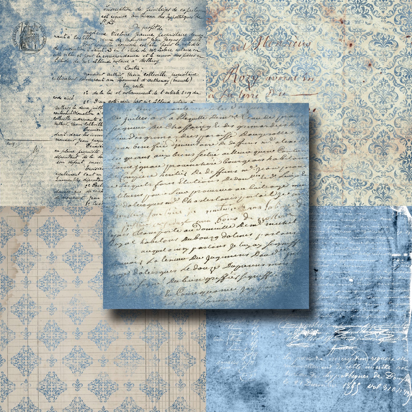 Blue Ephemera 2 - Paper Pack - 8148