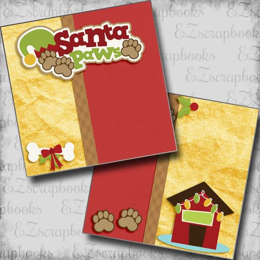 Santa Paws NPM - 5513 - EZscrapbooks Scrapbook Layouts Christmas, dogs, Pets