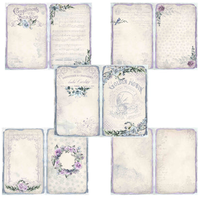 Frosted Flowers Journal Pages - 7615