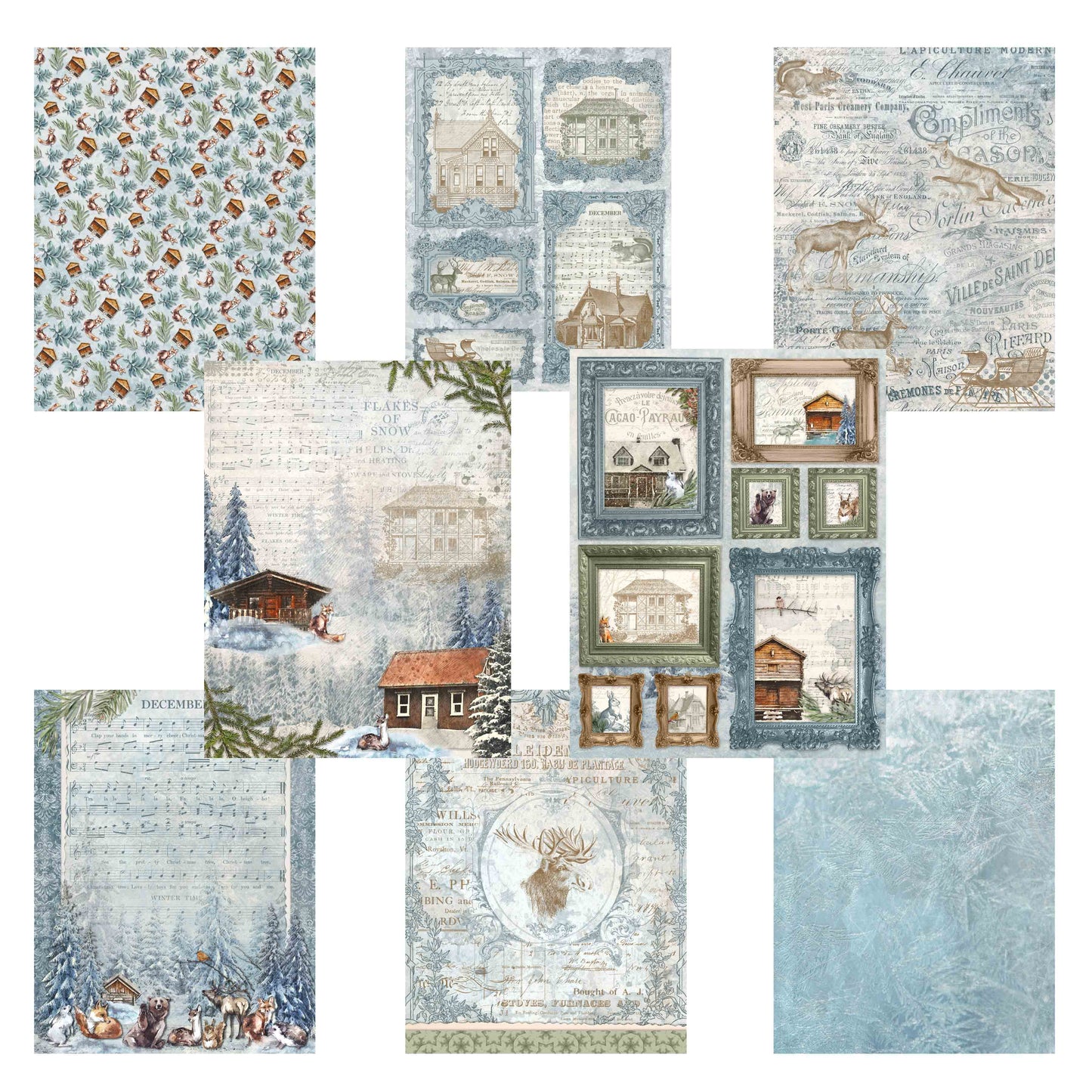 Winter Cottage Paper Pack - 7610