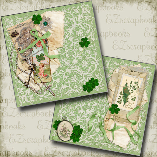 Irish Love NPM - 4517 - EZscrapbooks Scrapbook Layouts Heritage, travel